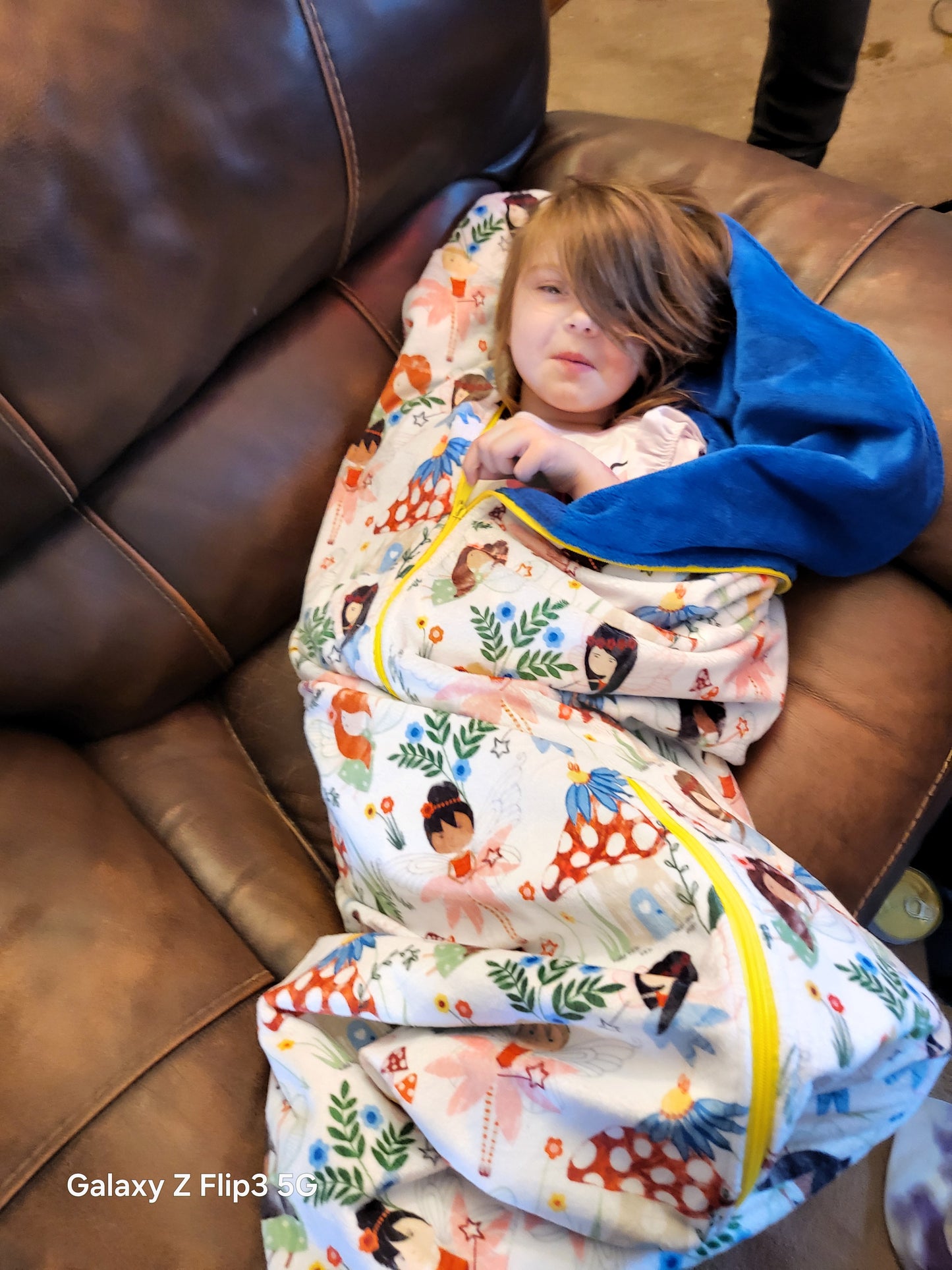 Pixie & Royal Blue Doll Sleeping Bag — A Cozy Fairy Tale for Your Doll