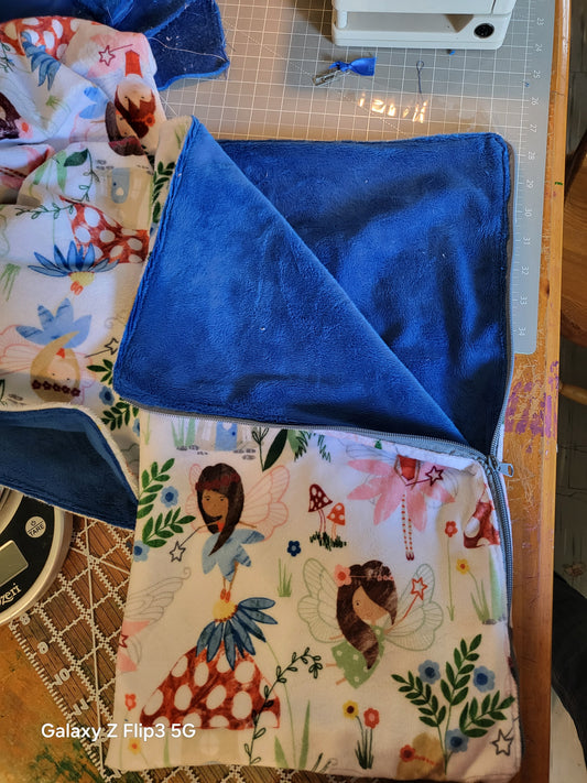 Pixie & Royal Blue Doll Sleeping Bag — A Cozy Fairy Tale for Your Doll